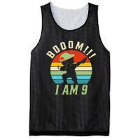 Dabbing Birthday 9 Years Old Birthday Outfit Mesh Reversible Basketball Jersey Tank