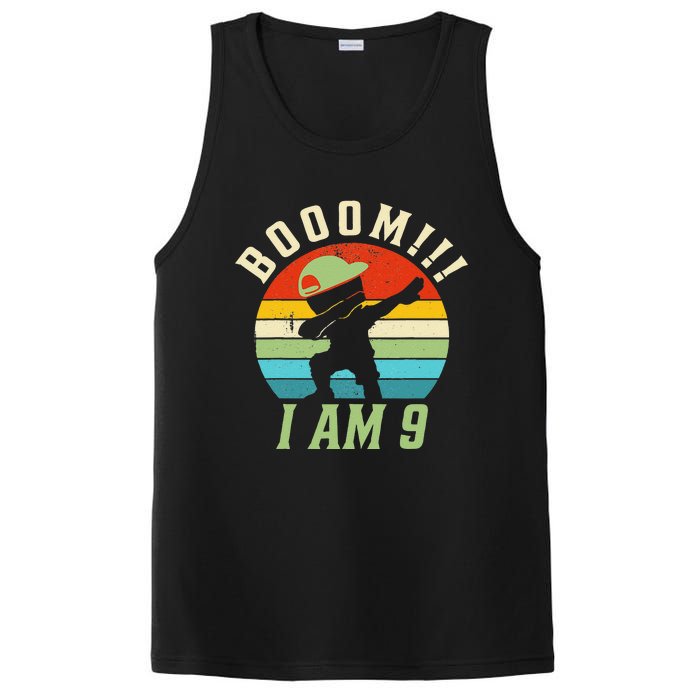 Dabbing Birthday 9 Years Old Birthday Outfit PosiCharge Competitor Tank