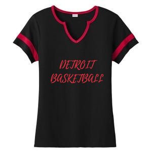 Detroit Basketball Ladies Halftime Notch Neck Tee