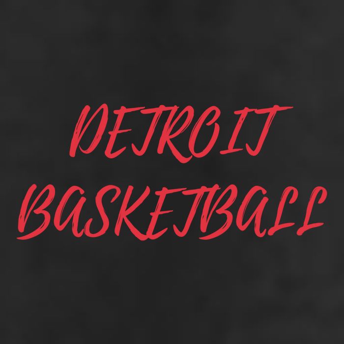 Detroit Basketball 7 Panel Mesh Trucker Snapback Hat