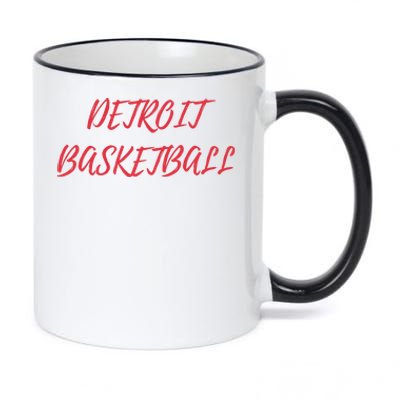 Detroit Basketball 11oz Black Color Changing Mug