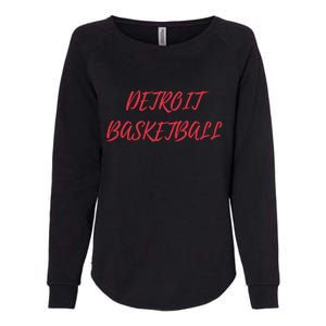 Detroit Basketball Womens California Wash Sweatshirt