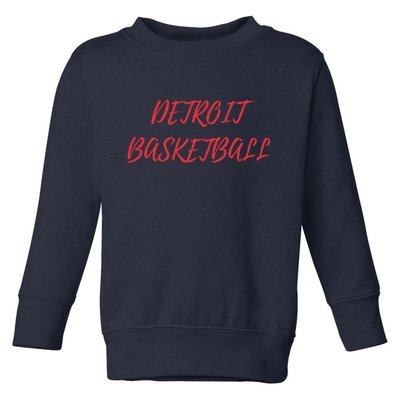 Detroit Basketball Toddler Sweatshirt