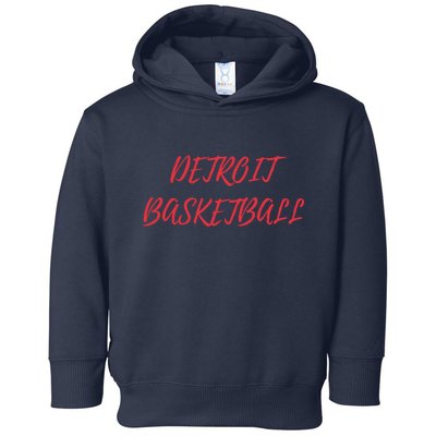 Detroit Basketball Toddler Hoodie