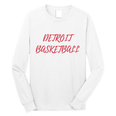 Detroit Basketball Long Sleeve Shirt