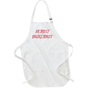 Detroit Basketball Full-Length Apron With Pockets