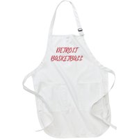 Detroit Basketball Full-Length Apron With Pockets