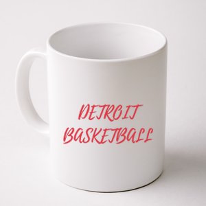 Detroit Basketball Coffee Mug