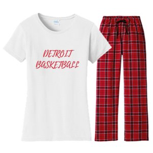 Detroit Basketball Women's Flannel Pajama Set