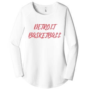 Detroit Basketball Women's Perfect Tri Tunic Long Sleeve Shirt