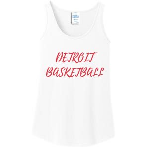 Detroit Basketball Ladies Essential Tank