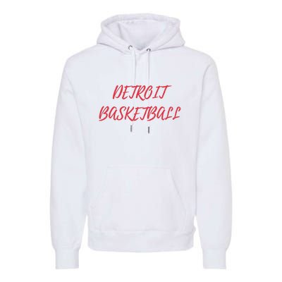 Detroit Basketball Premium Hoodie