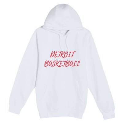 Detroit Basketball Premium Pullover Hoodie