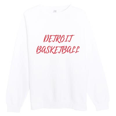 Detroit Basketball Premium Crewneck Sweatshirt