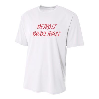 Detroit Basketball Youth Performance Sprint T-Shirt