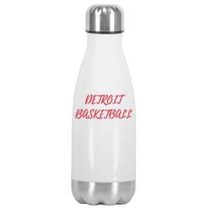 Detroit Basketball Stainless Steel Insulated Water Bottle