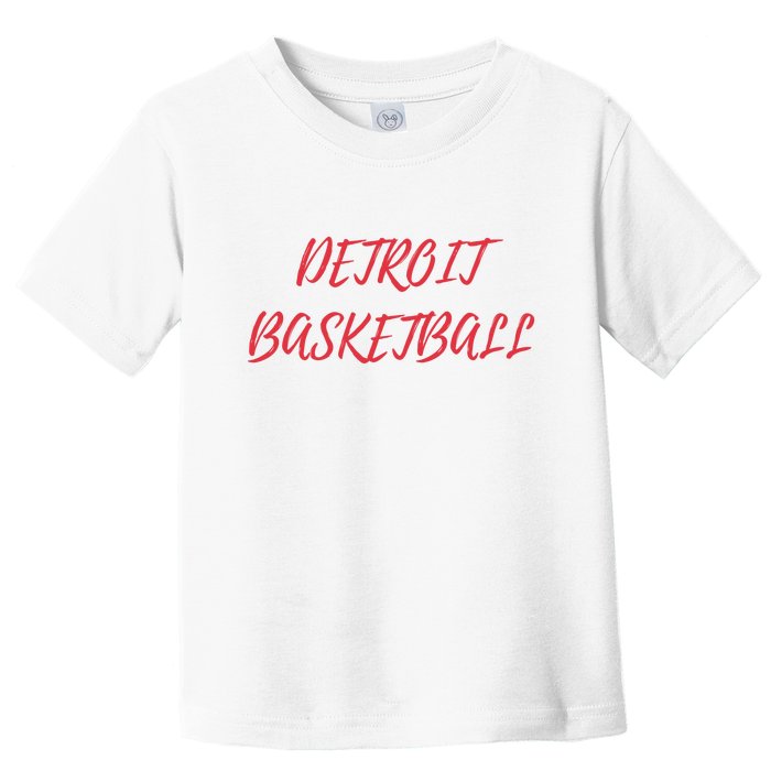 Detroit Basketball Toddler T-Shirt