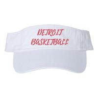 Detroit Basketball Valucap Bio-Washed Visor