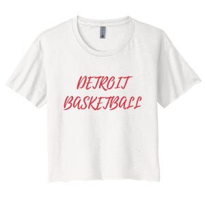 Detroit Basketball Women's Crop Top Tee