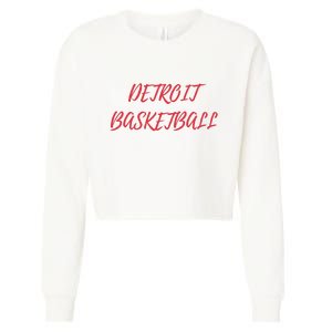 Detroit Basketball Cropped Pullover Crew