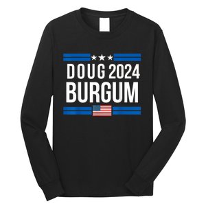 Doug Burgum American Flage 2024 Long Sleeve Shirt