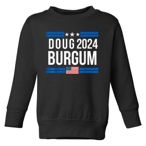 Doug Burgum American Flage 2024 Toddler Sweatshirt