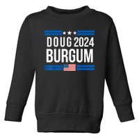 Doug Burgum American Flage 2024 Toddler Sweatshirt