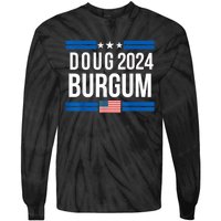 Doug Burgum American Flage 2024 Tie-Dye Long Sleeve Shirt