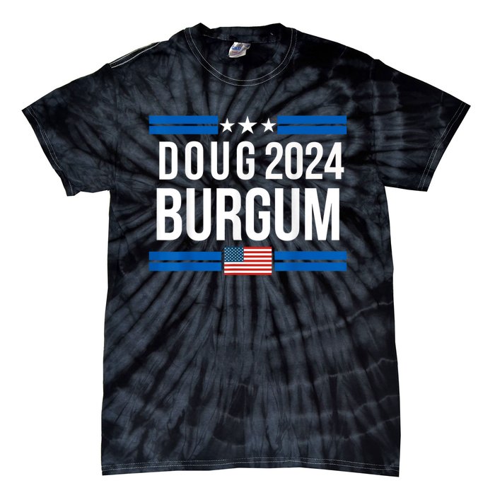 Doug Burgum American Flage 2024 Tie-Dye T-Shirt