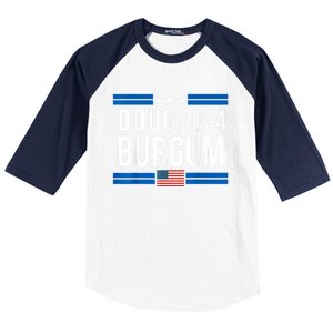 Doug Burgum American Flage 2024 Baseball Sleeve Shirt