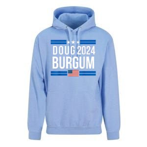 Doug Burgum American Flage 2024 Unisex Surf Hoodie