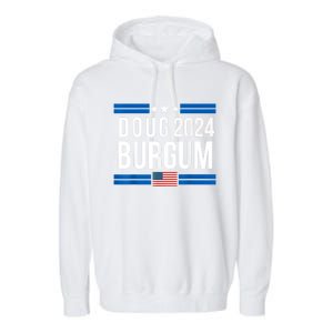 Doug Burgum American Flage 2024 Garment-Dyed Fleece Hoodie