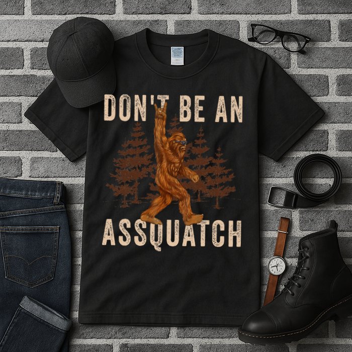 DonT Be An Assquatch Outdoor Sasquatch Funny Bigfoot Tall T-Shirt