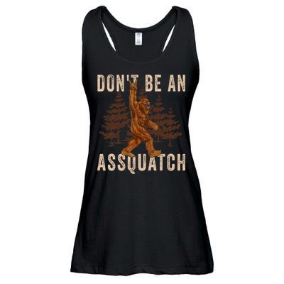 DonT Be An Assquatch Outdoor Sasquatch Funny Bigfoot Ladies Essential Flowy Tank