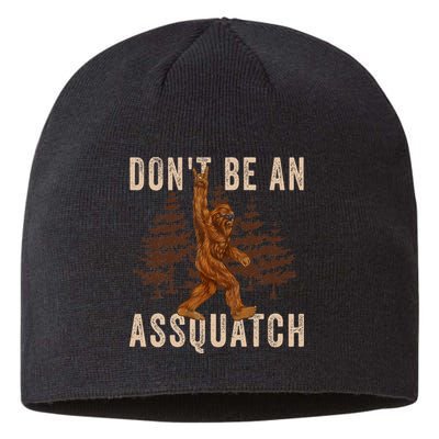 DonT Be An Assquatch Outdoor Sasquatch Funny Bigfoot Sustainable Beanie