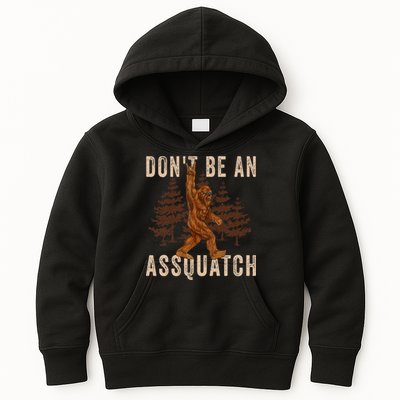 DonT Be An Assquatch Outdoor Sasquatch Funny Bigfoot Kids Hoodie