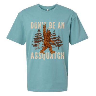 DonT Be An Assquatch Outdoor Sasquatch Funny Bigfoot Sueded Cloud Jersey T-Shirt