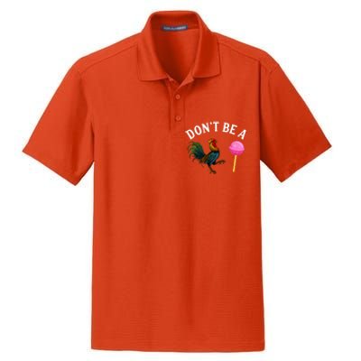 DonT Be A Rooster Lollipop Cock Dry Zone Grid Polo