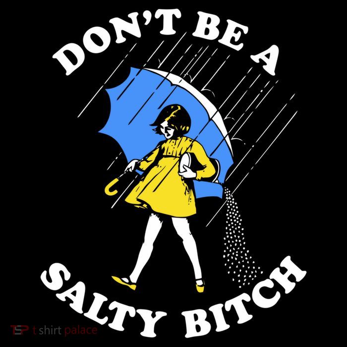 Dont Be A Salty Bitch Funny Women's V-Neck T-Shirt