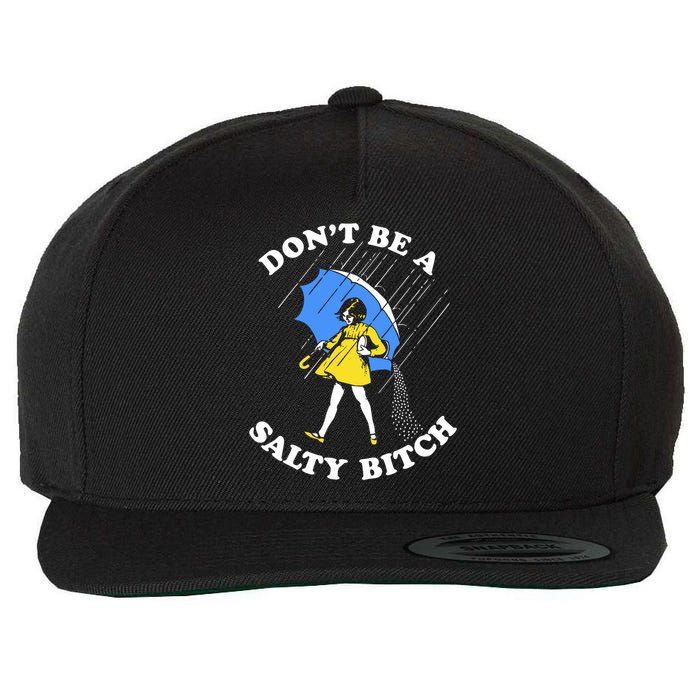 Dont Be A Salty Bitch Funny Wool Snapback Cap