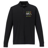 Different Beautiful Autism Awareness Puzzle Piece T Rex Performance Long Sleeve Polo