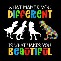 Different Beautiful Autism Awareness Puzzle Piece T Rex 16 in Basic Backpack