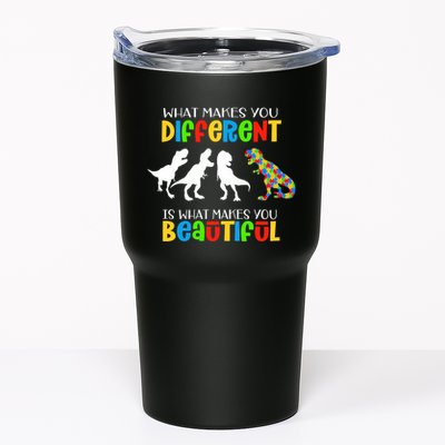 Different Beautiful Autism Awareness Puzzle Piece T Rex Tumbler