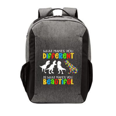Different Beautiful Autism Awareness Puzzle Piece T Rex Vector Backpack
