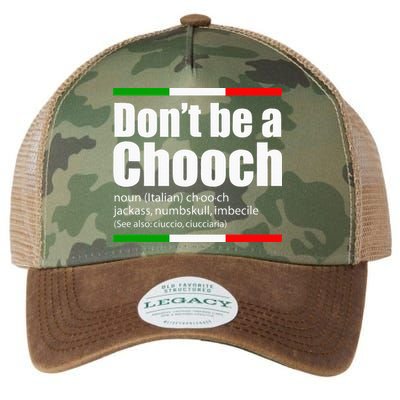 Dont Be A Chooch Italian Slang Funny Saying English Meaning Legacy Tie Dye Trucker Hat