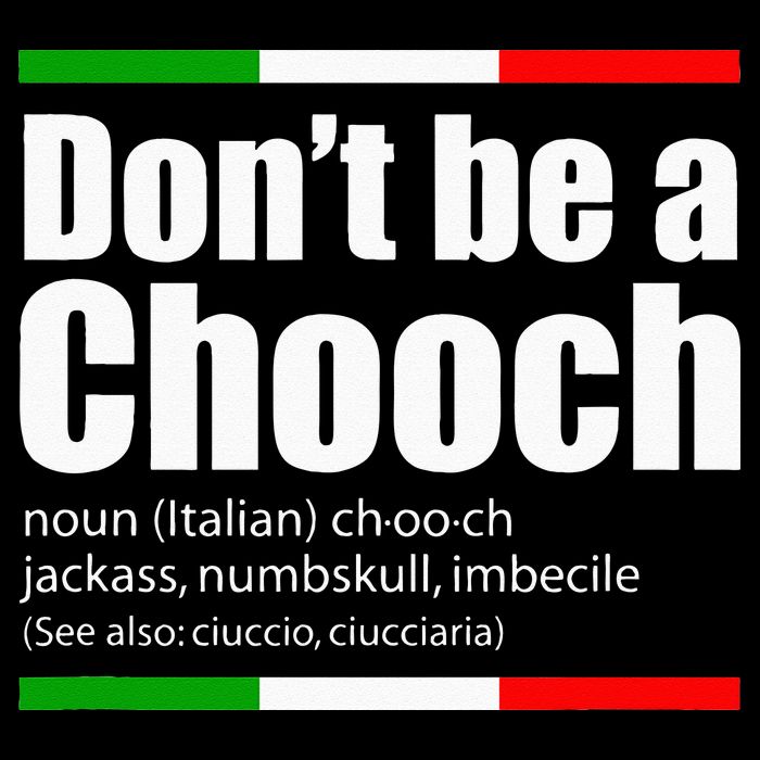 Dont Be A Chooch Italian Slang Funny Saying English Meaning Pom Pom 12in Knit Beanie