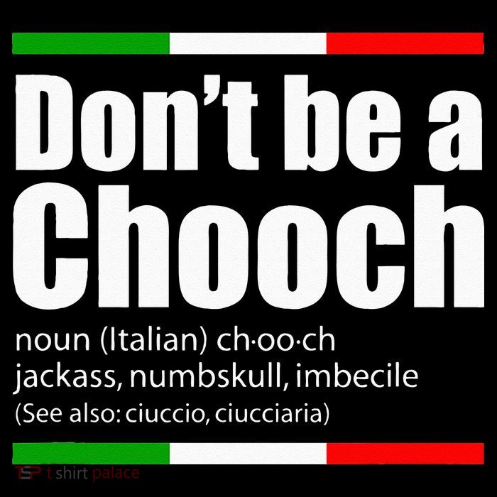 Dont Be A Chooch Italian Slang Funny Saying English Meaning Wool Snapback Cap