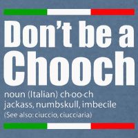 Dont Be A Chooch Italian Slang Funny Saying English Meaning Garment-Dyed Sweatshirt
