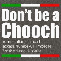 Dont Be A Chooch Italian Slang Funny Saying English Meaning Cotton Canvas Backpack