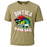 DonT Be A Dumb Bass Fishing Humor Fisherman Master Baiter .Png Cooling Performance Crew T-Shirt